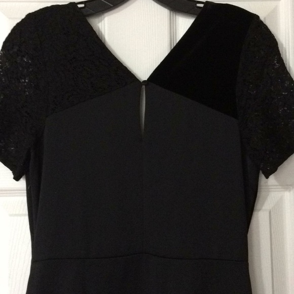 RJR.John Rocha - Black patchwork lace velvet midi - Picture 6 of 7